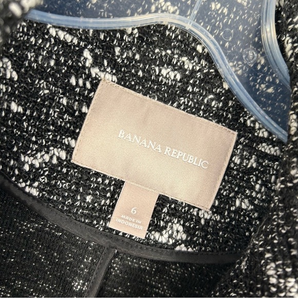 ❤️ BANANA REPUBLIC Black and White Women's Jacket 6 - Picture 5 of 10